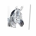 Fondo 16 x 16 in. Watercolor Zebra-Print on Canvas FO2789354